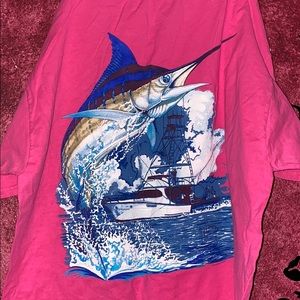 Pink Guy Harvey T-Shirt Size Large